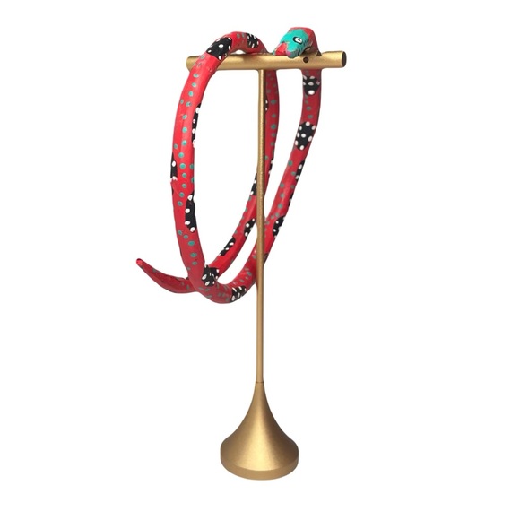 Unique Statement Snake Cuff Arm Band made of wood - Picture 3 of 5